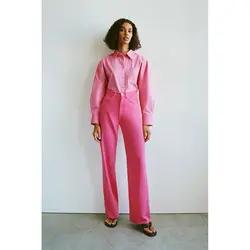 خرید شومیز آستین بلند زنانه زارا کد 70202 | فروشگاه اینترنتی بانی استایل