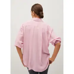 خرید شومیز ابریشم آستین بلند زنانه منگو کد 67650 | فروشگاه اینترنتی بانی استایل