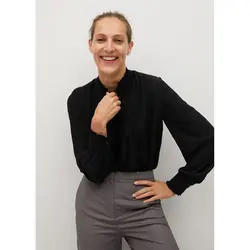 خرید بلوز دکمه دار زنانه منگو کد 67616 | فروشگاه اینترنتی بانی استایل