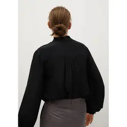 خرید بلوز دکمه دار زنانه منگو کد 67616 | فروشگاه اینترنتی بانی استایل