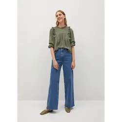 خرید بلوز یقه گرد زنانه منگو کد 67582 | فروشگاه اینترنتی بانی استایل