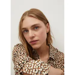 خرید شومیز طرح دار زنانه منگو کد 67522 | فروشگاه اینترنتی بانی استایل