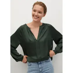 خرید بلوز ساتن زنانه منگو کد 67464 | فروشگاه اینترنتی بانی استایل