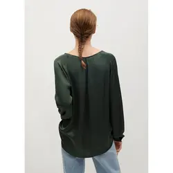 خرید بلوز ساتن زنانه منگو کد 67464 | فروشگاه اینترنتی بانی استایل