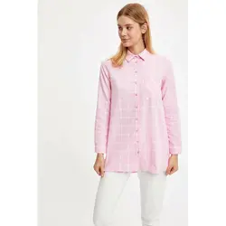 خرید تونیک چهارخانه زنانه دفکتو کد 67131 | فروشگاه اینترنتی بانی استایل