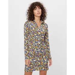 خرید پیراهن کوتاه گلدار زنانه برشکا کد 66244 | فروشگاه اینترنتی بانی استایل