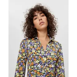 خرید پیراهن کوتاه گلدار زنانه برشکا کد 66244 | فروشگاه اینترنتی بانی استایل