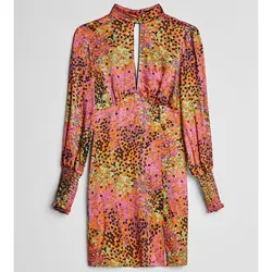 خرید پیراهن طرح دار زنانه برشکا کد 66014 | فروشگاه اینترنتی بانی استایل