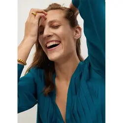 خرید پیراهن پلیسه دار زنانه منگو کد 68288 | فروشگاه اینترنتی بانی استایل