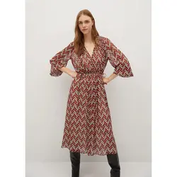 خرید پیراهن طرح دار زنانه منگو کد 68251 | فروشگاه اینترنتی بانی استایل