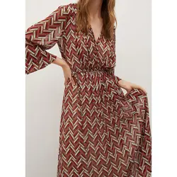 خرید پیراهن طرح دار زنانه منگو کد 68251 | فروشگاه اینترنتی بانی استایل