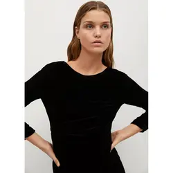 خرید پیراهن مخمل زنانه منگو کد 68215 | فروشگاه اینترنتی بانی استایل