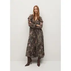 خرید پیراهن پلیسه دار زنانه منگو کد 68129 | فروشگاه اینترنتی بانی استایل