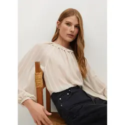 خرید بلوز یقه گرد زنانه منگو کد 67397 | فروشگاه اینترنتی بانی استایل