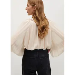 خرید بلوز یقه گرد زنانه منگو کد 67397 | فروشگاه اینترنتی بانی استایل