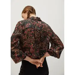 خرید بلوز طرح دار زنانه منگو کد 67404 | فروشگاه اینترنتی بانی استایل
