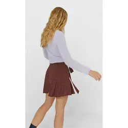 خرید دامن کوتاه زنانه استرادیواریوس کد 65089 | فروشگاه اینترنتی بانی استایل
