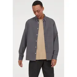 خرید پیراهن آکسفورد مردانه اچ اند ام کد 61065 | فروشگاه اینترنتی بانی استایل