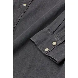 خرید پیراهن جین آستین بلند مردانه اچ اند ام کد 61244 | بانی استایل