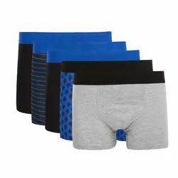 خرید شورت باکسر مردانه بسته 5 عددی دفکتو کد 60657 | بانی استایل