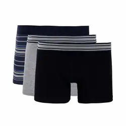 خرید شورت باکسر مردانه بسته 3 عددی دفکتو کد 60613 | بانی استایل