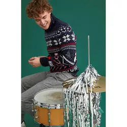 خرید پلیور طرح کریسمس مردانه دفکتو کد 56626 | فروشگاه اینترنتی بانی استایل