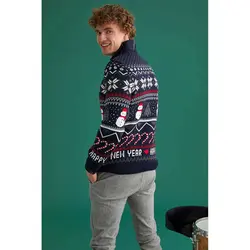 خرید پلیور طرح کریسمس مردانه دفکتو کد 56626 | فروشگاه اینترنتی بانی استایل