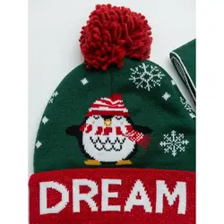 ست کلاه و شال گردن طرح کریسمس دخترانه ال سی وایکیکی کد 55225