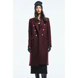 خرید پالتو پشمی زنانه زارا کد 55113 | فروشگاه اینترنتی بانی استایل