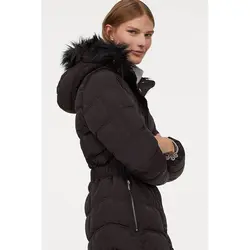 خرید کاپشن کلاه دار زنانه اچ اند ام کد 54213 | فروشگاه اینترنتی بانی استایل