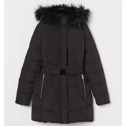 خرید کاپشن کلاه دار زنانه اچ اند ام کد 54213 | فروشگاه اینترنتی بانی استایل