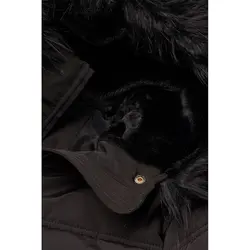 خرید کاپشن کلاه دار زنانه اچ اند ام کد 54213 | فروشگاه اینترنتی بانی استایل