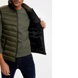 خرید کاپشن آستین حلقه ای مردانه دفکتو کد 48677 | فروشگاه اینترنتی بانی استایل
