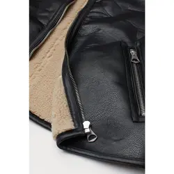 خرید کاپشن چرم مردانه اچ اند ام کد 48199 | فروشگاه اینترنتی بانی استایل
