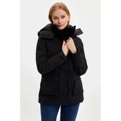 خرید کاپشن کلاه دار زنانه دفکتو کد 45617 | فروشگاه اینترنتی بانی استایل