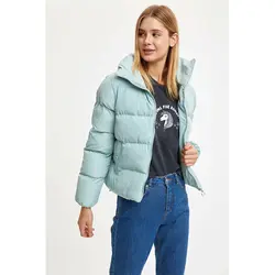 خرید کاپشن یقه ایستاده زنانه دفکتو کد 45590 | فروشگاه اینترنتی بانی استایل