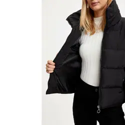 خرید کاپشن یقه ایستاده زنانه دفکتو کد 45578 | فروشگاه اینترنتی بانی استایل