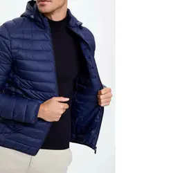 خرید کاپشن پفی کلاه دار مردانه دفکتو کد 44771 | فروشگاه اینترنتی بانی استایل