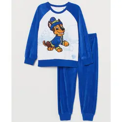 خرید ست سویشرت و شلوار مخمل پسرانه اچ اند ام کد 44280 | بانی استایل