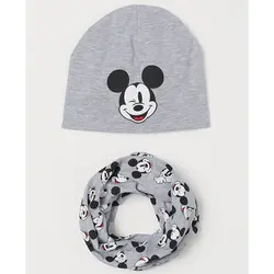 خرید ست کلاه و شال گردن پسرانه اچ اند ام کد 43087 | بانی استایل