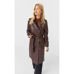 خرید بارانی بلند زنانه استرادیواریوس کد 40215 | فروشگاه اینترنتی بانی استایل