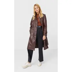 خرید بارانی بلند زنانه استرادیواریوس کد 40215 | فروشگاه اینترنتی بانی استایل