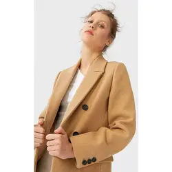 خرید پالتو پشمی زنانه استرادیواریوس کد 40115 | فروشگاه اینترنتی بانی استایل