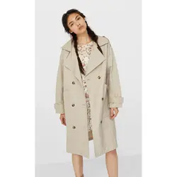 خرید بارانی یقه برگردان زنانه استرادیواریوس کد 40097 | بانی استایل