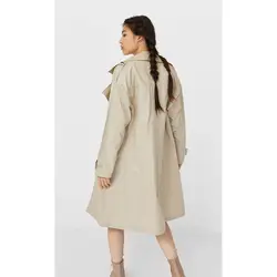 خرید بارانی یقه برگردان زنانه استرادیواریوس کد 40097 | بانی استایل