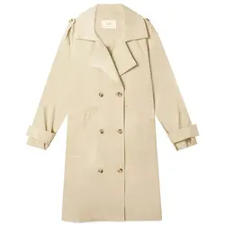 خرید بارانی یقه برگردان زنانه استرادیواریوس کد 40097 | بانی استایل