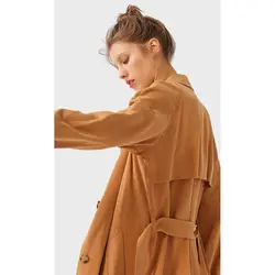 خرید بارانی بلند زنانه استرادیواریوس کد 40087 | فروشگاه اینترنتی بانی استایل