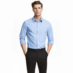 خرید پیراهن آستین بلند مردانه اچ اند ام کد 36396 | فروشگاه اینترنتی بانی استایل