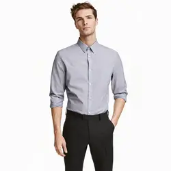 خرید پیراهن آستین بلند مردانه اچ اند ام کد 35689 | فروشگاه اینترنتی بانی استایل