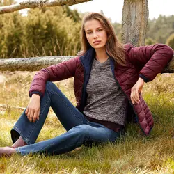 خرید کاپشن پر دو رو زنانه چیبو کد 34310 | فروشگاه اینترنتی بانی استایل